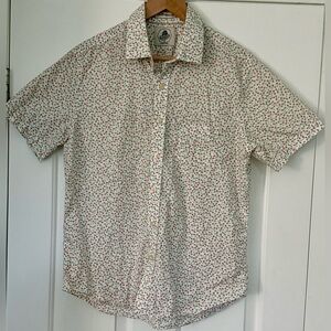 Kennington California Katateshirt Floral Button Down Shirt M 100% Cotton